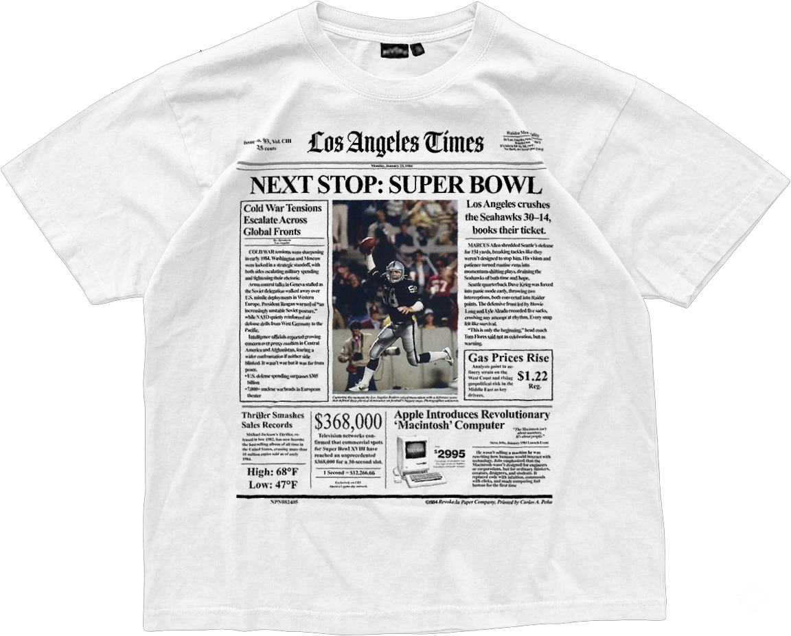 RAIDERS SUPERBOWL SHIRT